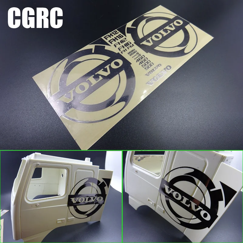 

Simulation Model Side Sticker Suit Decorate for 1/14 Tamiya RC Truck Trailer Tipper Volvo FH12 FH16 56360 Car DIY Parts