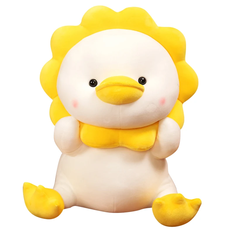 

Nice Huggable Adorable Duck Toy Plush Stuffed Sitting Animal Cute Cartoon Plushie Children Appeasing Gift