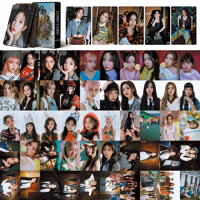 

55pcs/set Kpop NMIXX ENTWURF AD MARE PICK LA Photocards Album Lomo Cards NMIXX Photo Cards Kpop Girls New Album Fans Gift Lomo