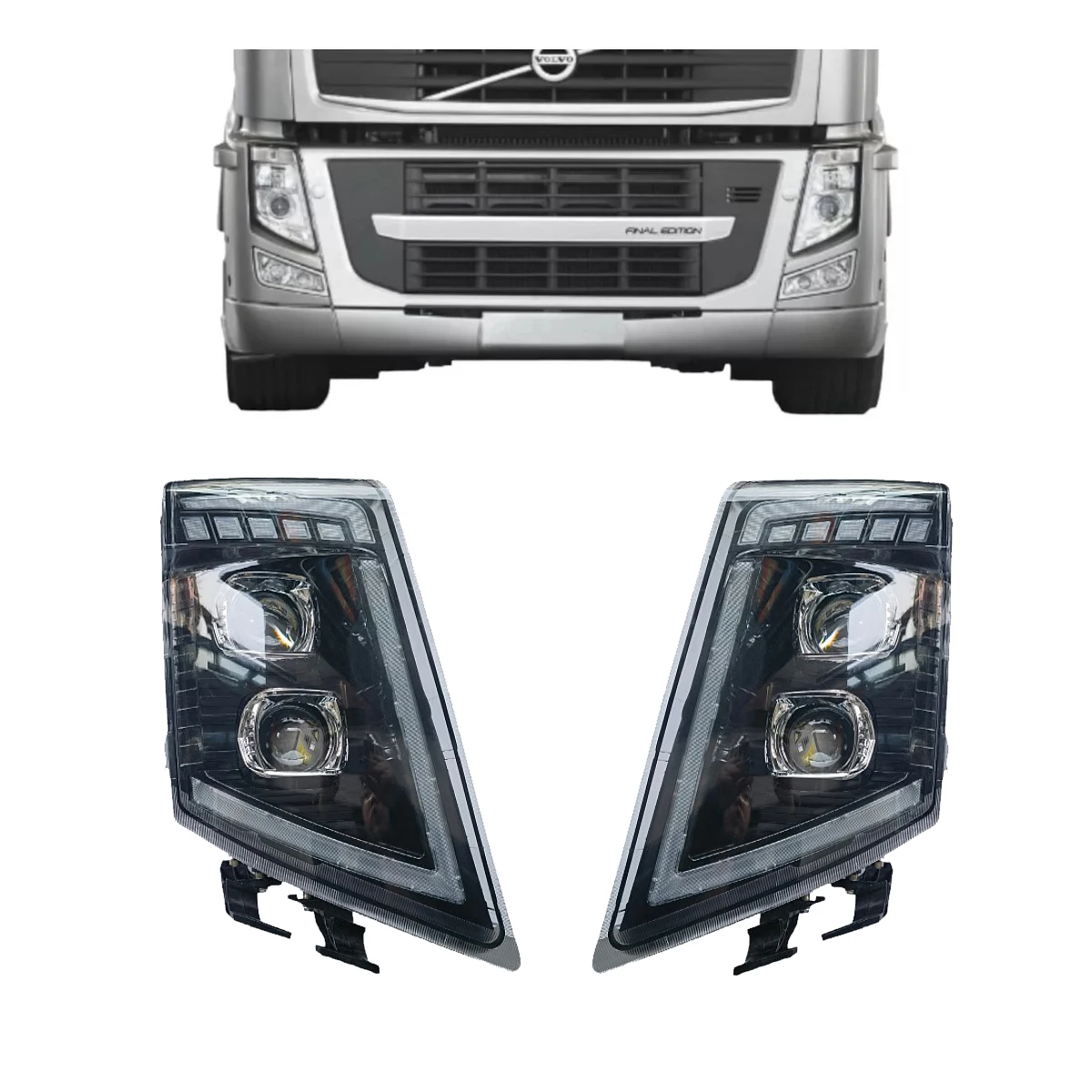 Одна деталь для грузовика Левая Правая светодиодная фара головного света VOLVO FH12/16