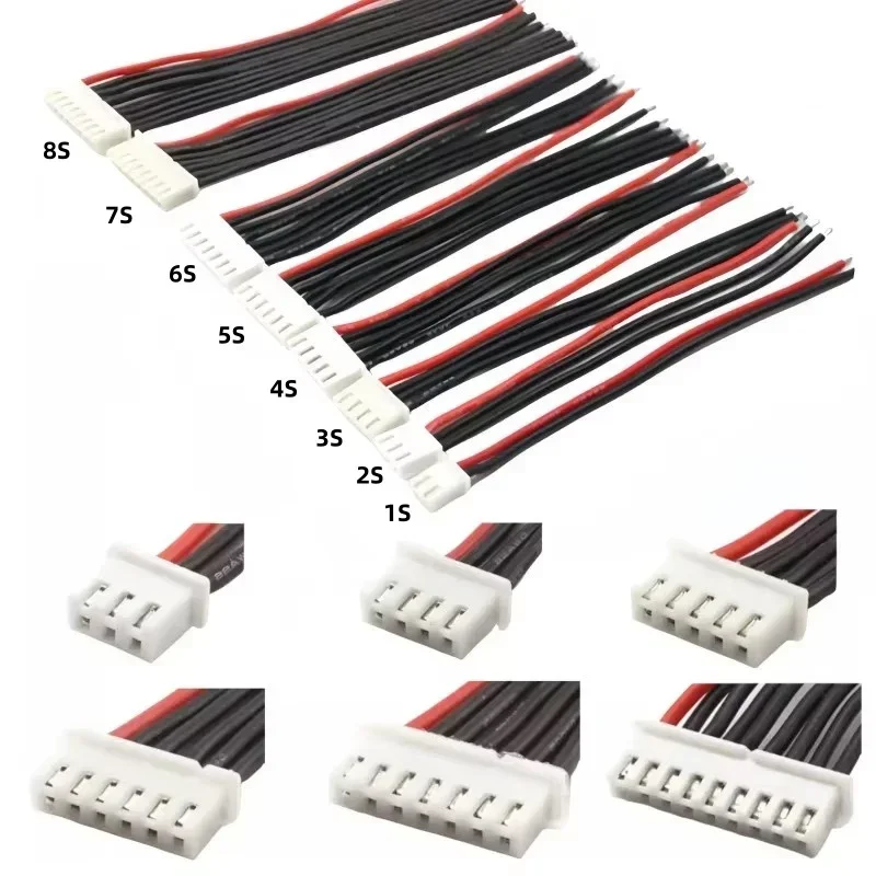10 шт./лот 1S 2S 3S 4S 5S 6S 7S 8SLipo Балансный зарядный кабель IMAX B6 Разъем Провод 30 см 20