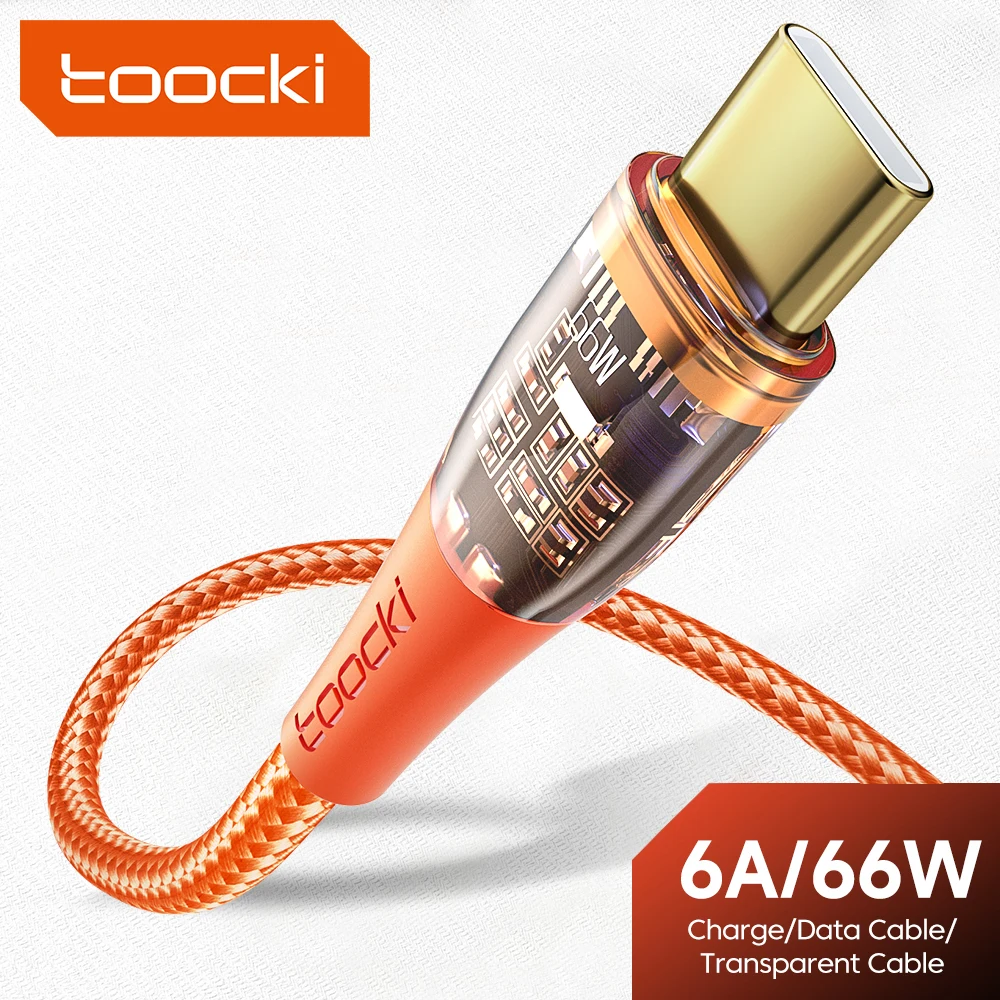 

USB-кабель Toocki с портом Type-C на Type-C, 100 Вт