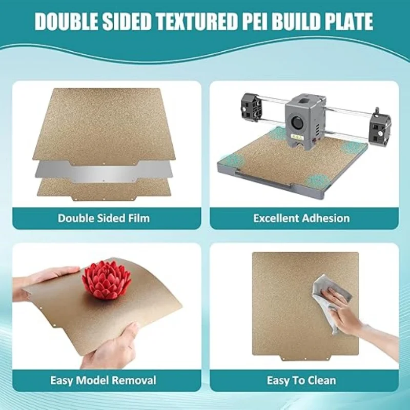 Обновление. Текстурированная магнитная пластина PEI Ender 3 V3. Se. Кровать из пружинной стали с подогревом. Двусторонняя сборная пластина PEI. 180220235310350 мм. (art.: 3920ccd1f2d36) - 3920ccd1f2d36