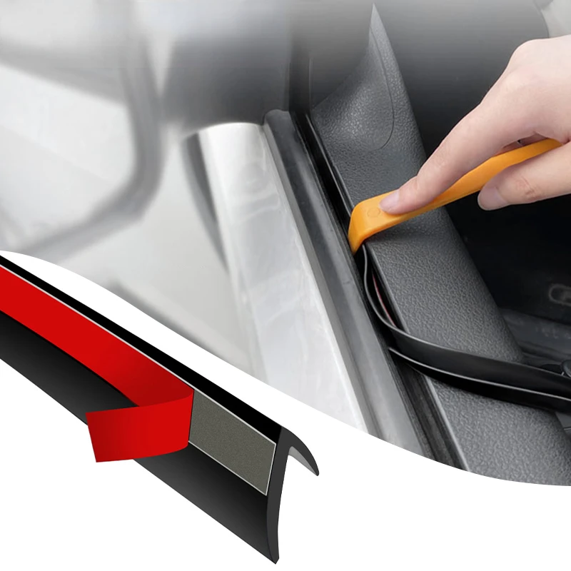 

V-Shape Car Side Window Seal Strip Interior Auto Rubber Sealing Strips for Reduce Noise Insolution Sealant Trim Automotive Goods