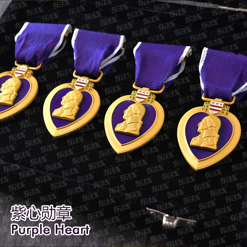 

Purple Heart Ribbon Medal U.S. Army Medal of Honor Replica
