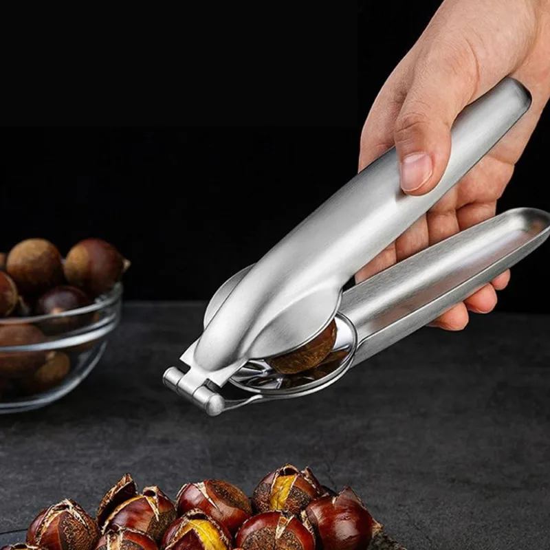 

Бытовой кухонный гаджет из нержавеющей стали 2-в-1 быстрое режущее быстрое устройство для орехов и орехов кухонный инструмент