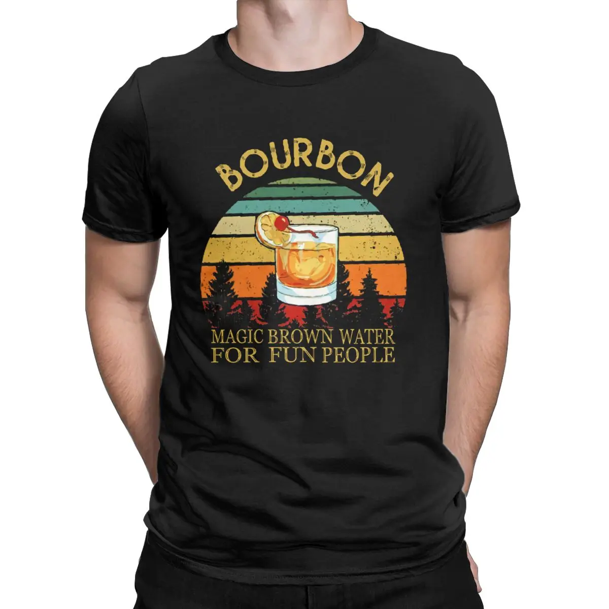 

Whiskey Lover,Bourbon Drinker- Funny Whiskey Gifts With Sayings T-Shirts Men's Pure Cotton Short Sleeve Tee Shirt Gift Idea Tops