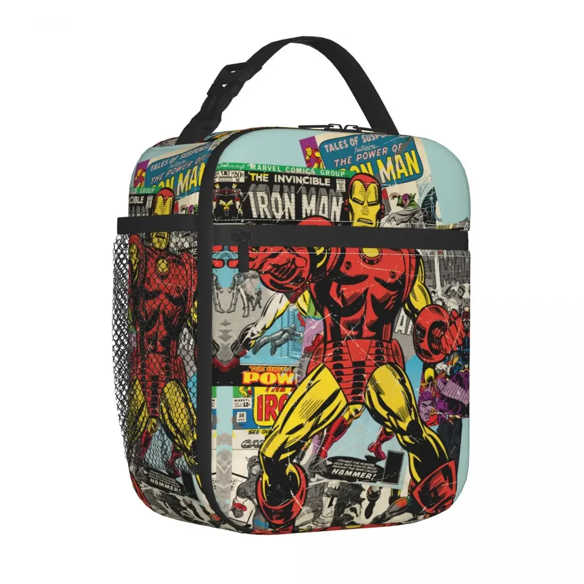 Ланч-бокс Железный Человек В Стиле Ретро Изолированная Коробка Для Бенто