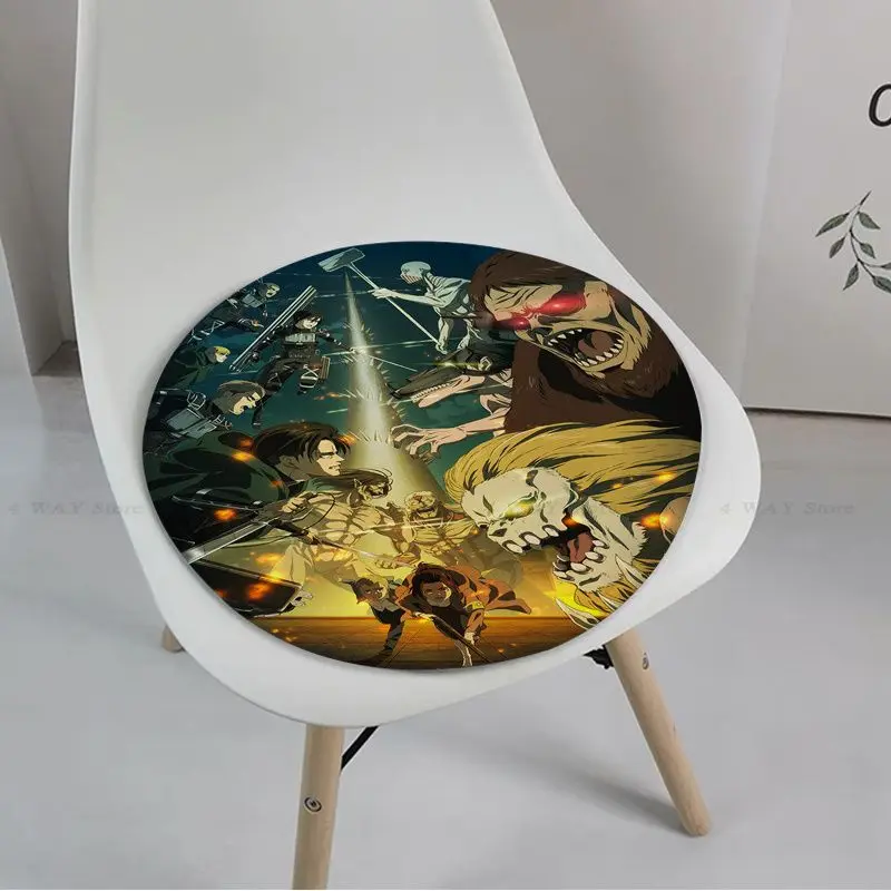 Коврик на сиденье с завязками из аниме атака Титанов мягкая плюшевая подстилка