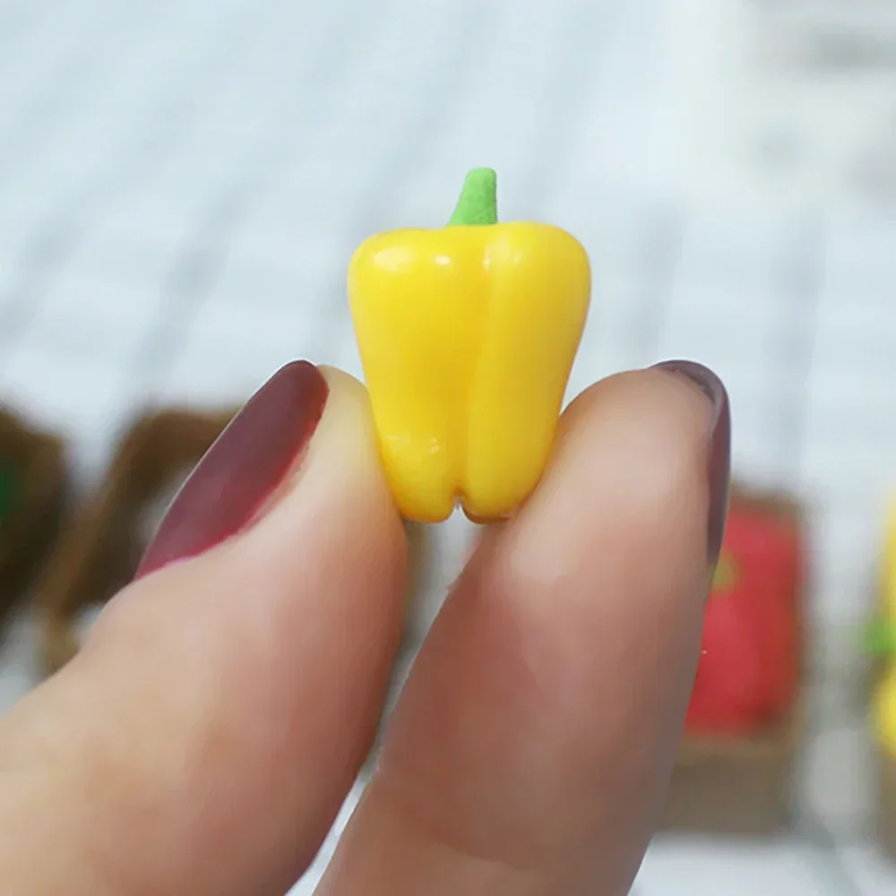 5 шт. 1/12 кукольный домик миниатюрные овощи перец моделирование кухонная модель