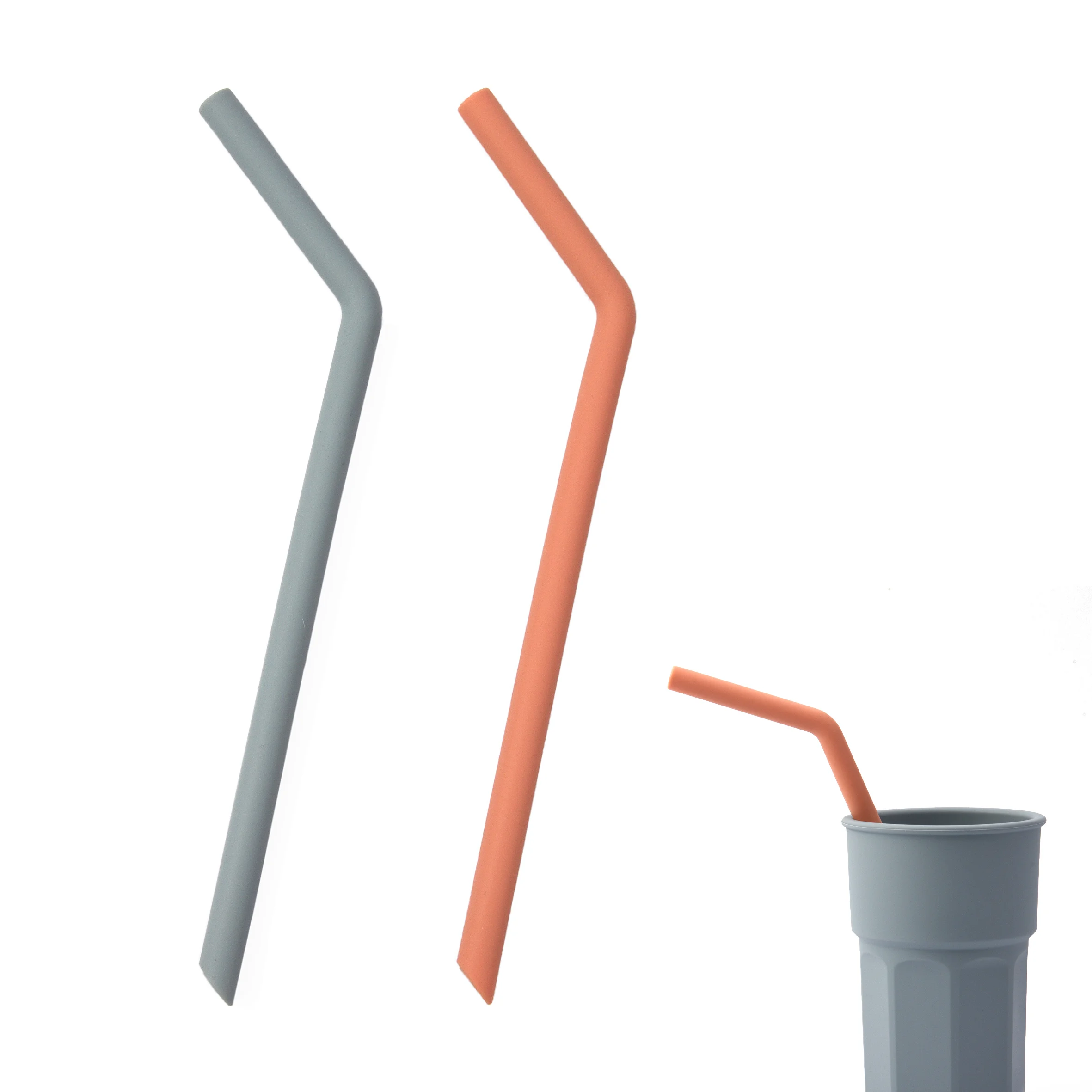 2 шт. складная силиконовая Солома для питья