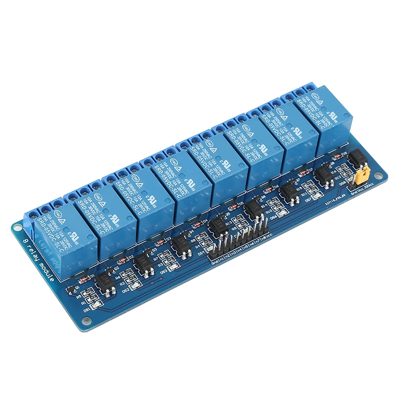 

8-Channel Relay Module DC 5V Optocoupler LED Board Module For Arduino PIC ARM AVR 5V Relay Chips Board Electronics Eight Channel