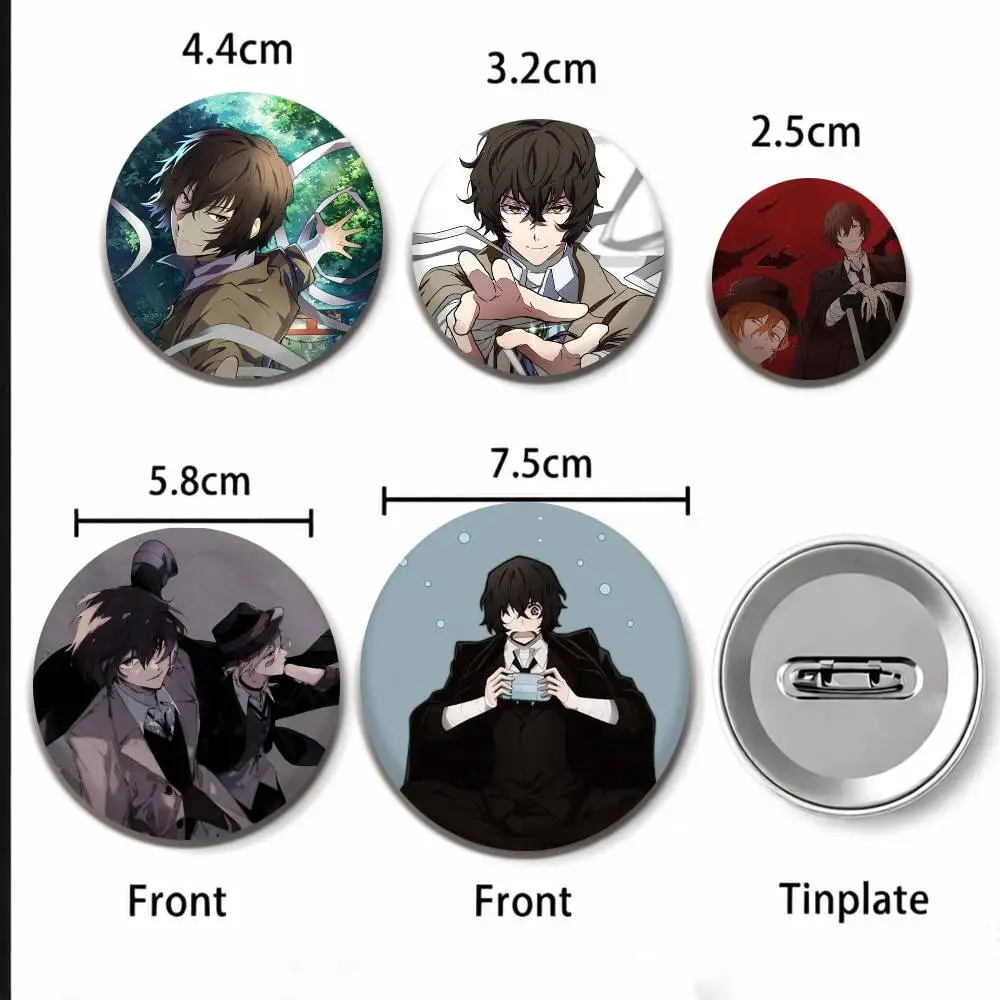 Фото Броши и значки A-Anime Bungo Stray Dogs 25 мм, 32 мм, 44 мм, 58 мм, 75 мм для аксессуаров и подарков №3