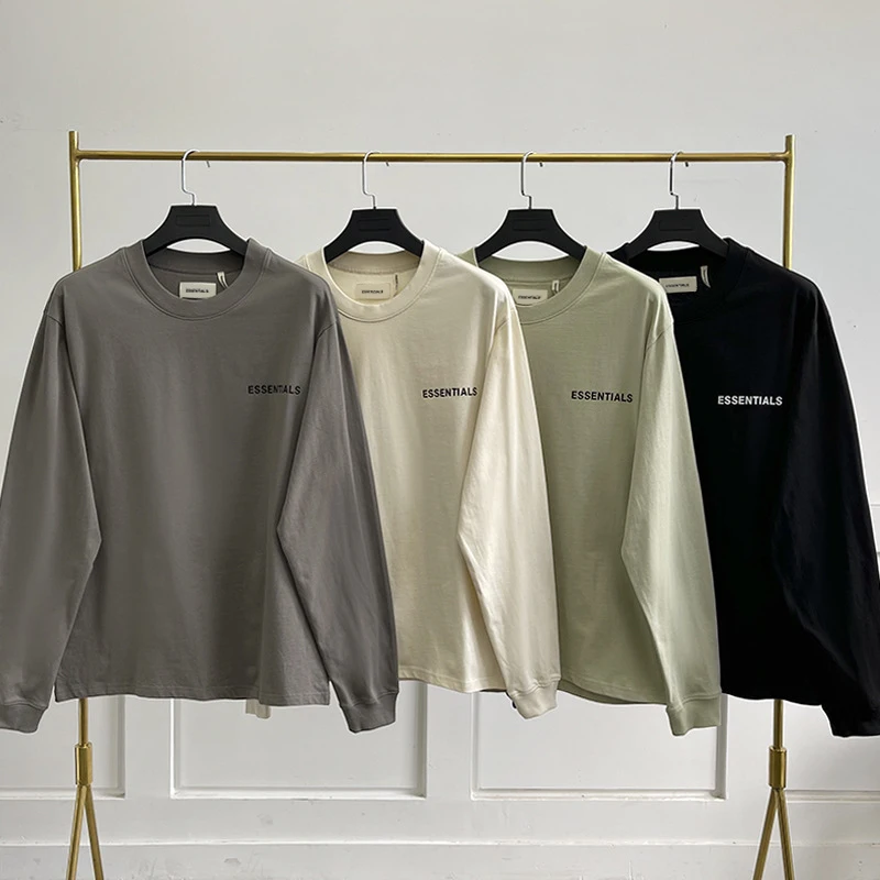

Long sleeve T-shirt for men and women Printed Star T-shirt back unisex hip hop street style high quality cotton T-shirt