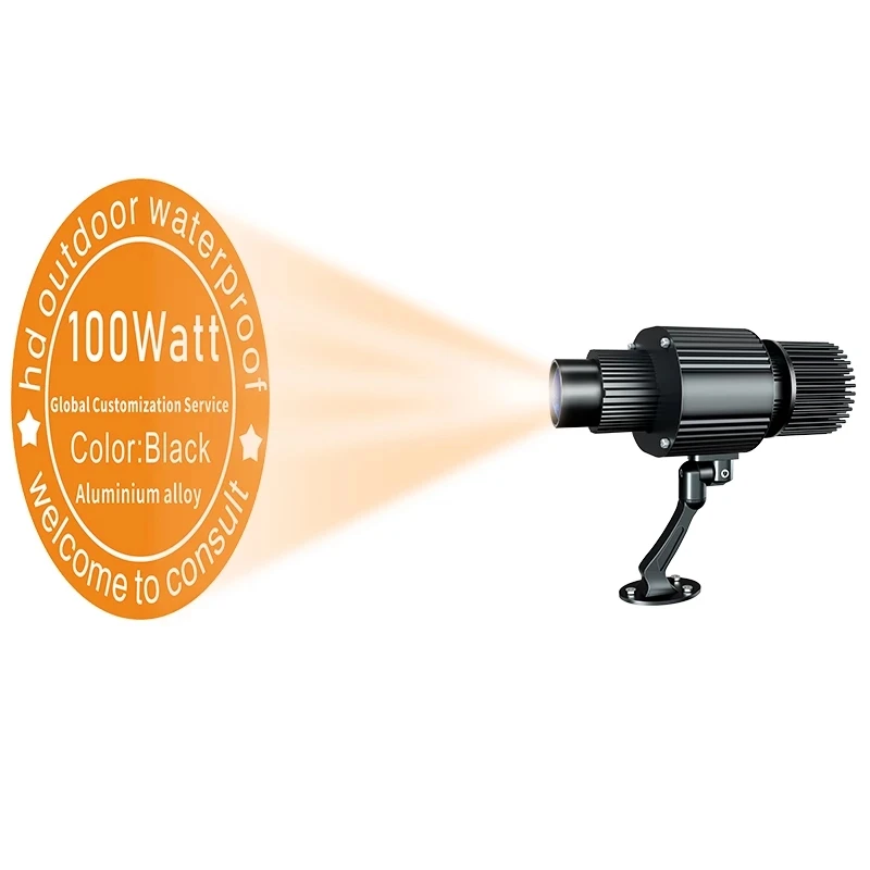 

100W Gobo светильник рекламный проектор Gobo наружный водонепроницаемый проектор с логотипом, Фабричный напольный проектор Ce