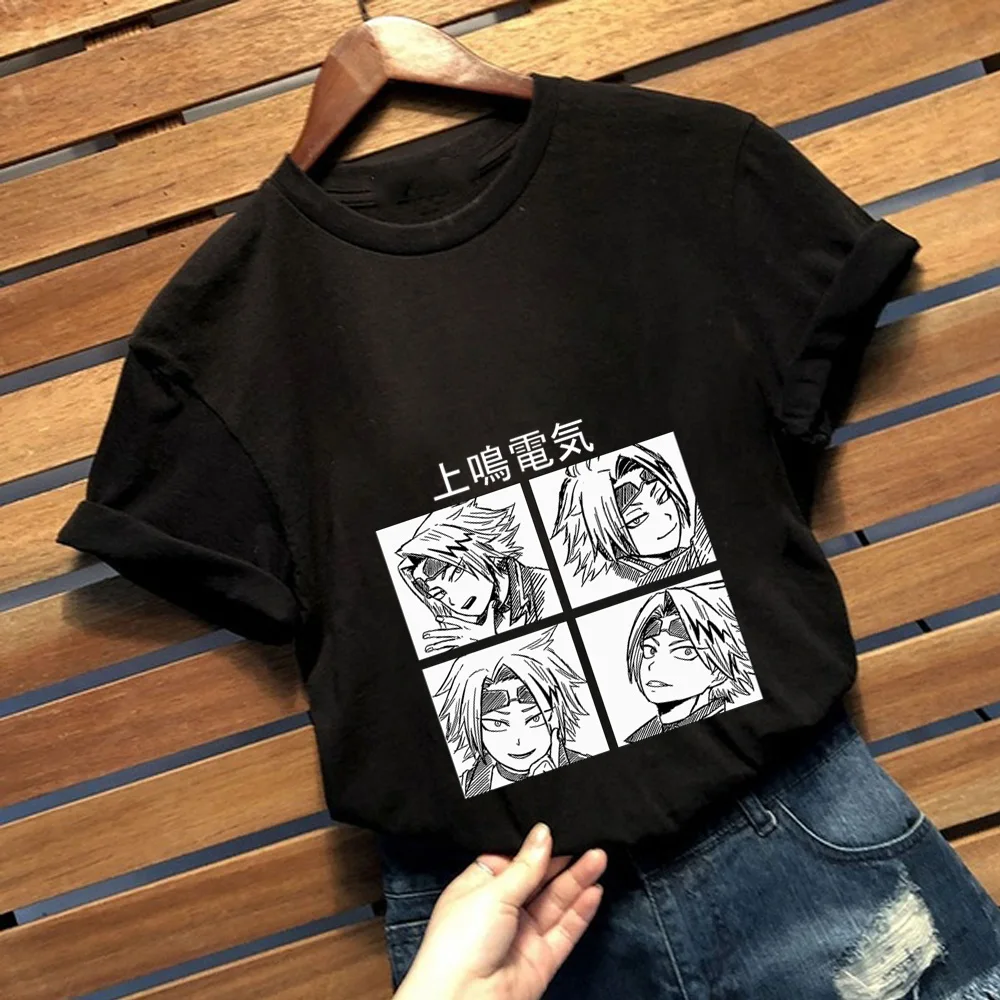 

Футболка Boku No Hero моя Академия дэнки каминари Аниме футболки женские/мужские футболки Топы в стиле Харадзюку унисекс футболка с коротким рукавом