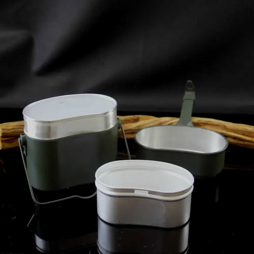 Портативный большой емкости алюминиевый ланч-бокс для кемпинга контейнеры