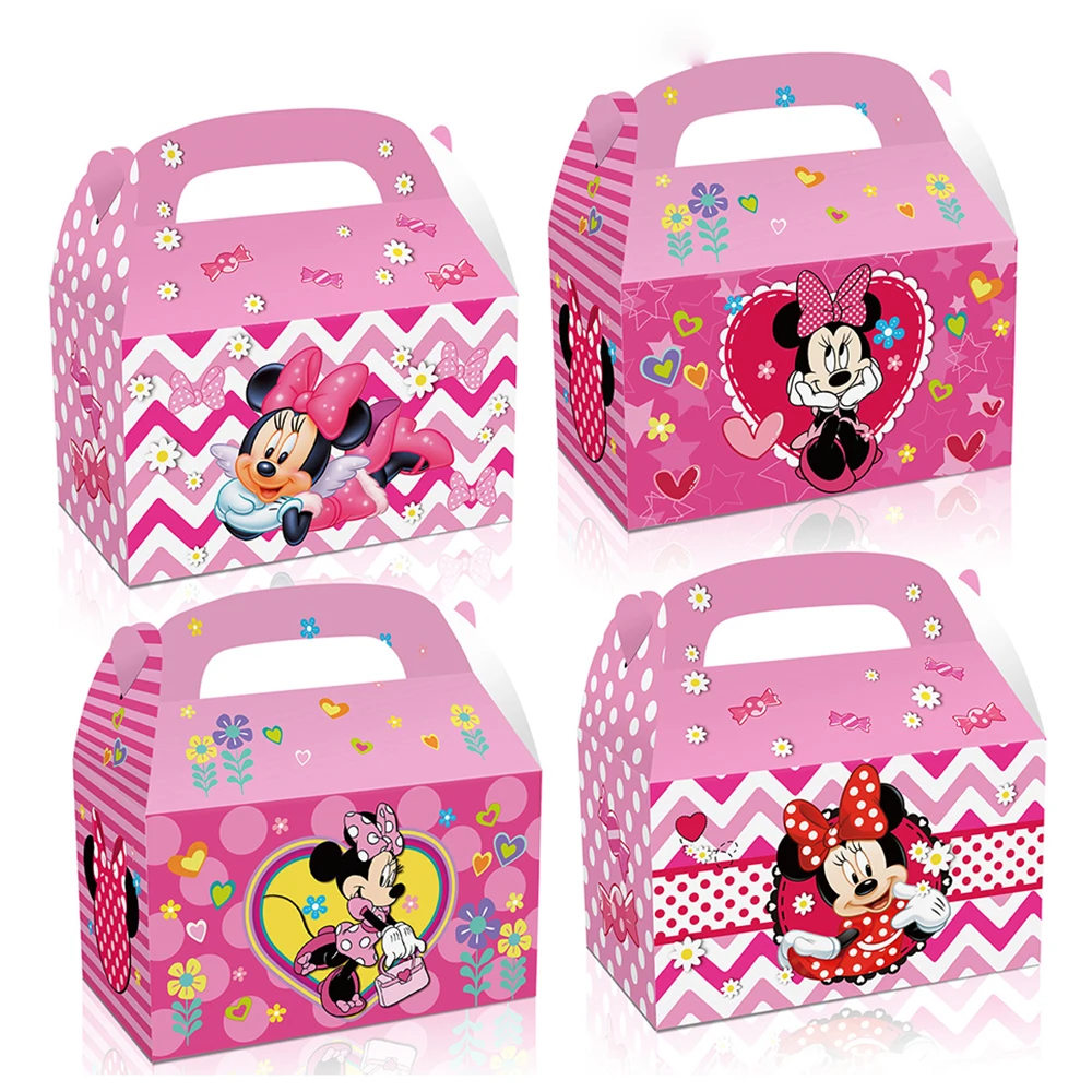 Pink Candy Cookies Gift Box Diy Favor Bags Candy Box With Handles Perfect For Girls Party