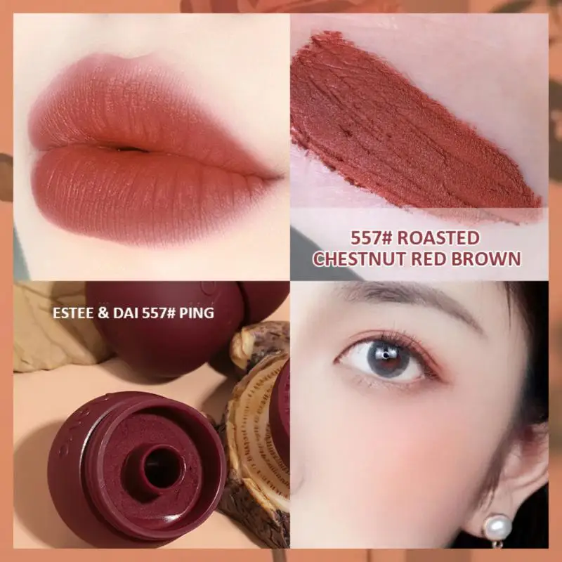 Novo Matte Lipstick Canned Lip Mud Mousse Texture Gloss Long Lasting Waterproof Moisturizing Makeup Korean Cosmetics |