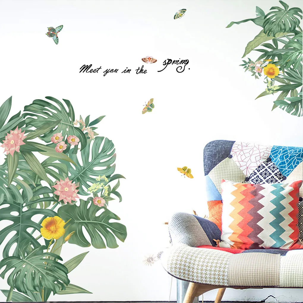 

4 шт., декоративные настенные наклейки из ПВХ