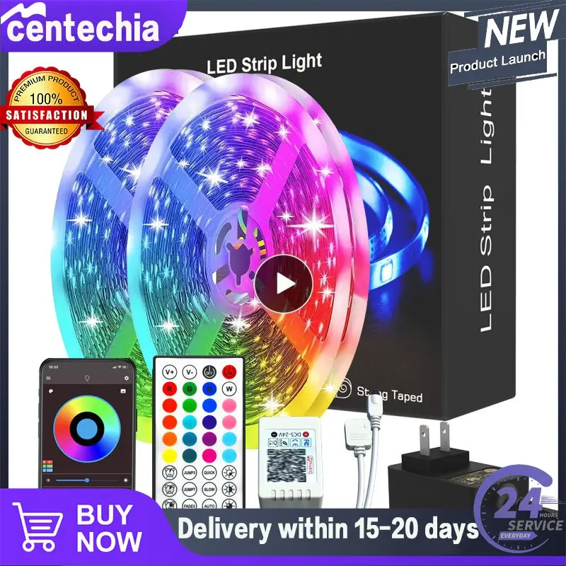 

CORUI Smart App Music Sync Color Changing RGB Led Light Strip With Remote And Power Adapter,Led Lights For Bedroom