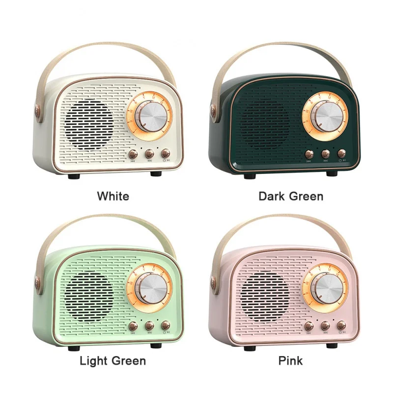 

AWIND FM Radio Music Player Retro Hifi Stereo Bluetooth V5.0 Speaker Portable Wireless Vintage Speaker Plastic Support TF Card U