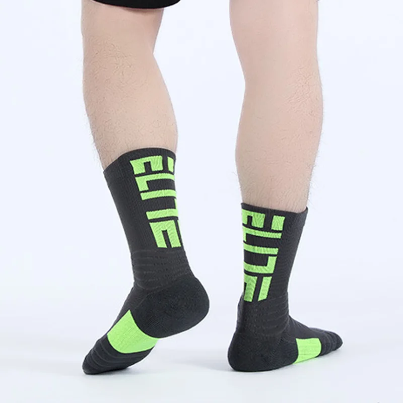 6 Pairs Professional Basketball Socks Football Soccer Running Trekking Socks Non-slip Sweat-absorbent Training Men Women