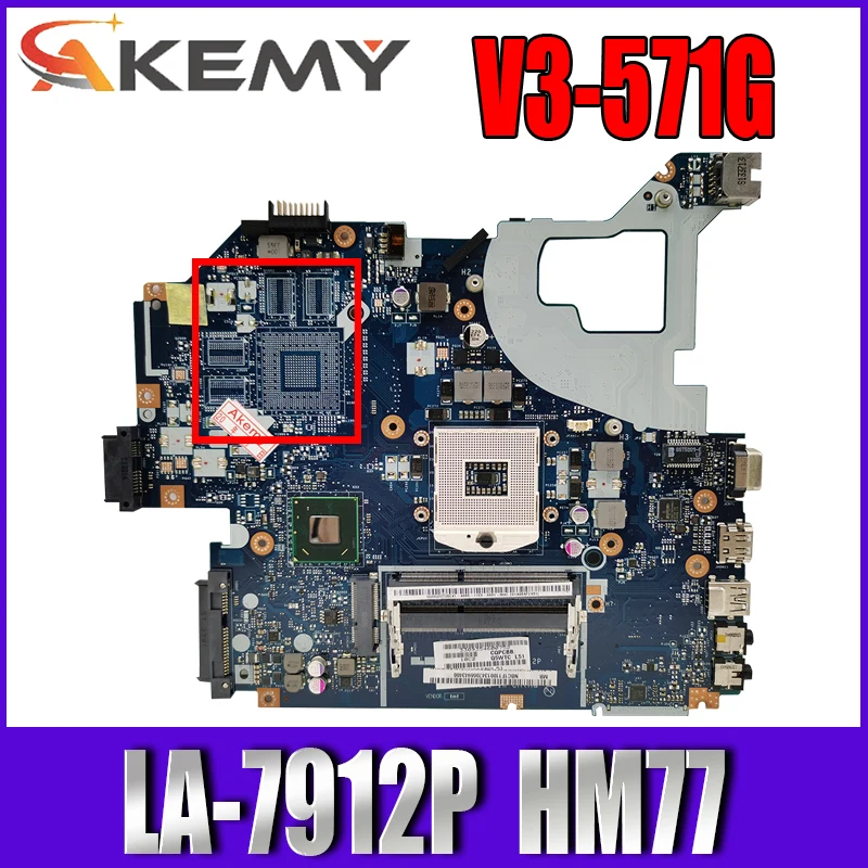 

V3-571G Q5WVH V3-571 материнская плата для ноутбука ACER LA-7912P SLJ8C HM77 Teste BoaOk материнская плата