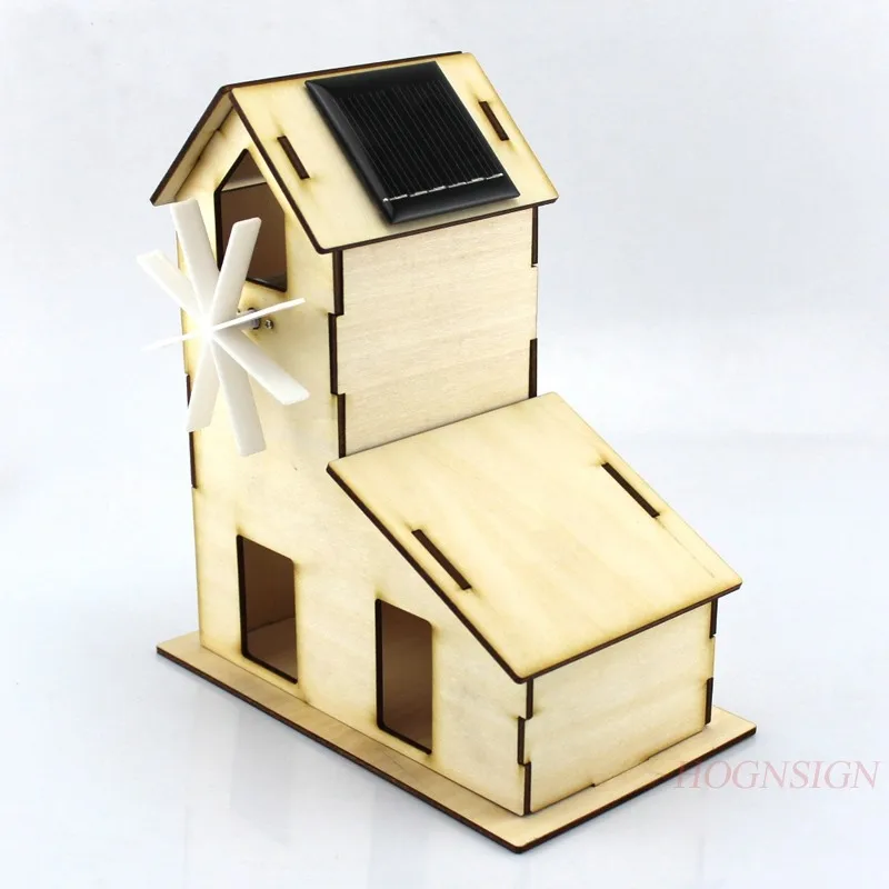 physical experiment equipment Colorable solar hut DIY static model Assembled hut Toys Hand-assembled materials Physics teaching