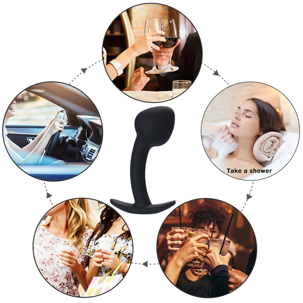 Анальная пробка в виде гриба секс-шоп Высококачественная силиконовая Мужской