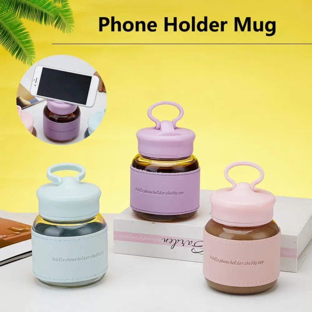 Новая стеклянная бутылка для воды 300 мл портативная Милая мини-чашка герметичная