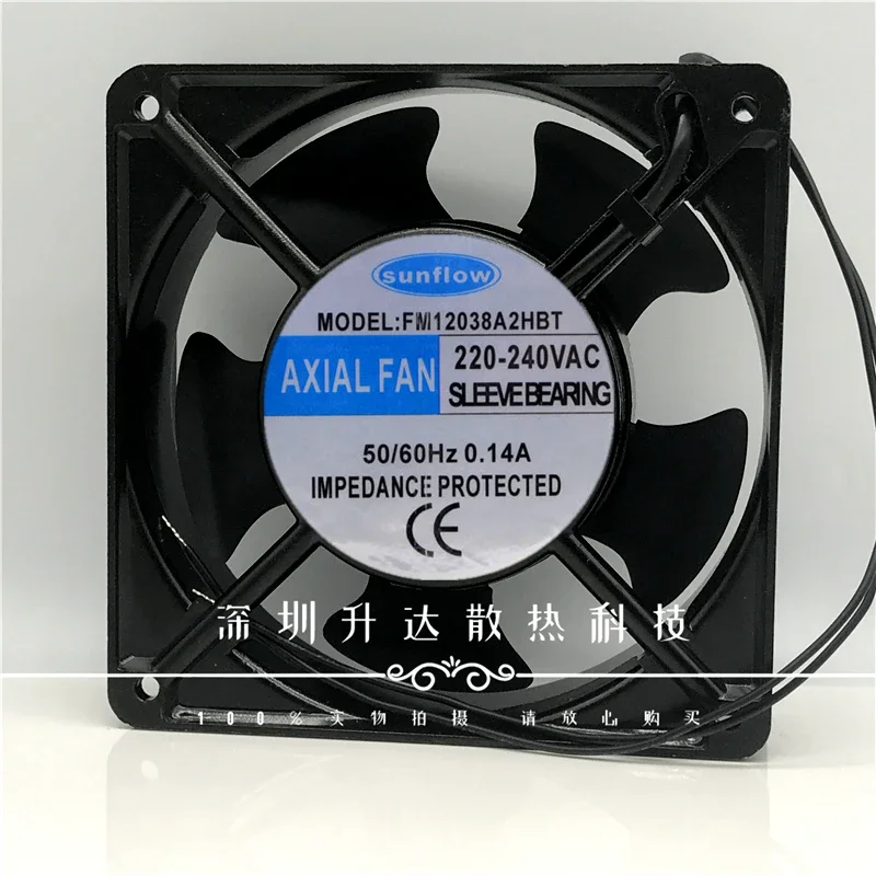 НОВЫЙ осевой вентилятор охлаждения SUNFLOW FM12038A2HBT220V 0.14a 12 см 12038 120 мм 120*120*38