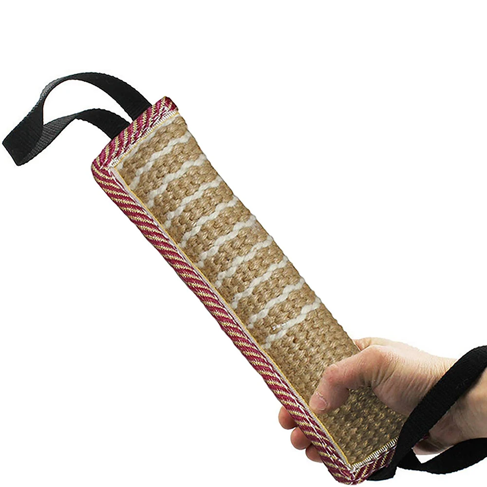 

Dog Tug Toy Dog Training Bite Pillow Jute Bite Toy Best for Tug of War, Puppy Training Interactive Play Interactive Toys for Dog