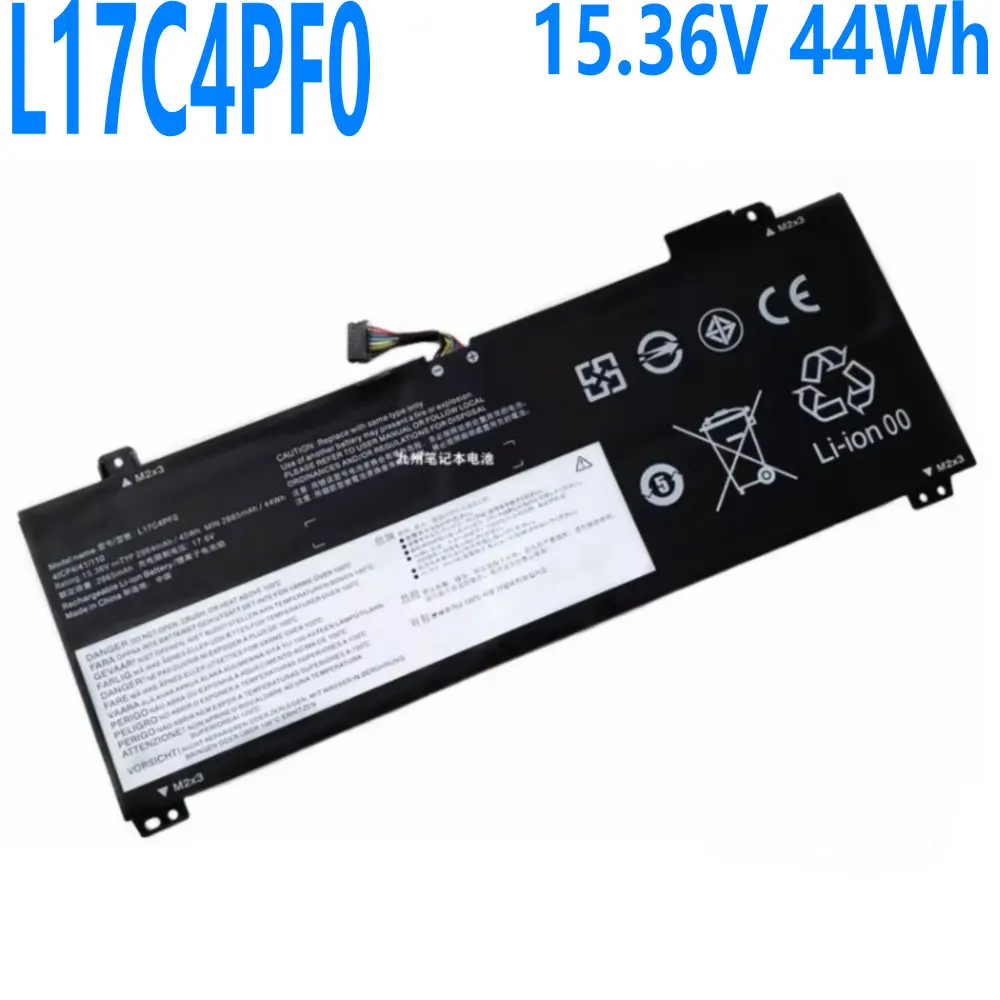 

15.36V 44Wh New L17M4PF0 L17C4PF0 Laptop Battery For Lenovo Ideapad S530-13IWL Xiao Xin Air 13IWL 15 14 19