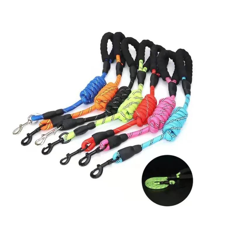 

Светоотражающий Поводок для собак, нейлоновый поводок для дрессировки, свинцовая лента для обучения, кемпинга, заднего двора