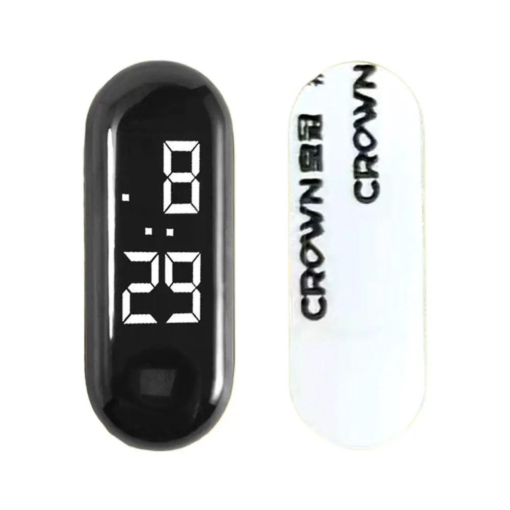 

Мини-электрические автомобильные часы со светодиодным механизмом, сенсорные водонепроницаемые портативные автомобильные прост...