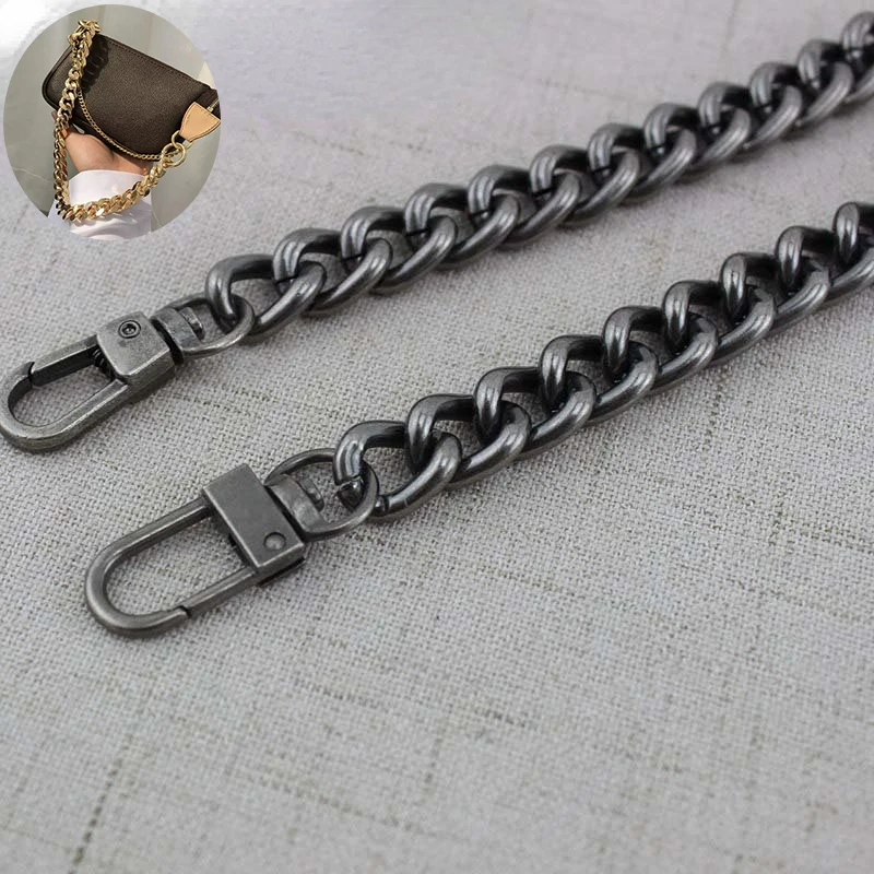 100-130cm High Quality 11mm Fashion Aluminum Chain Bags Purses Strap Accessory Factory Quality Plating Cover Wholesale