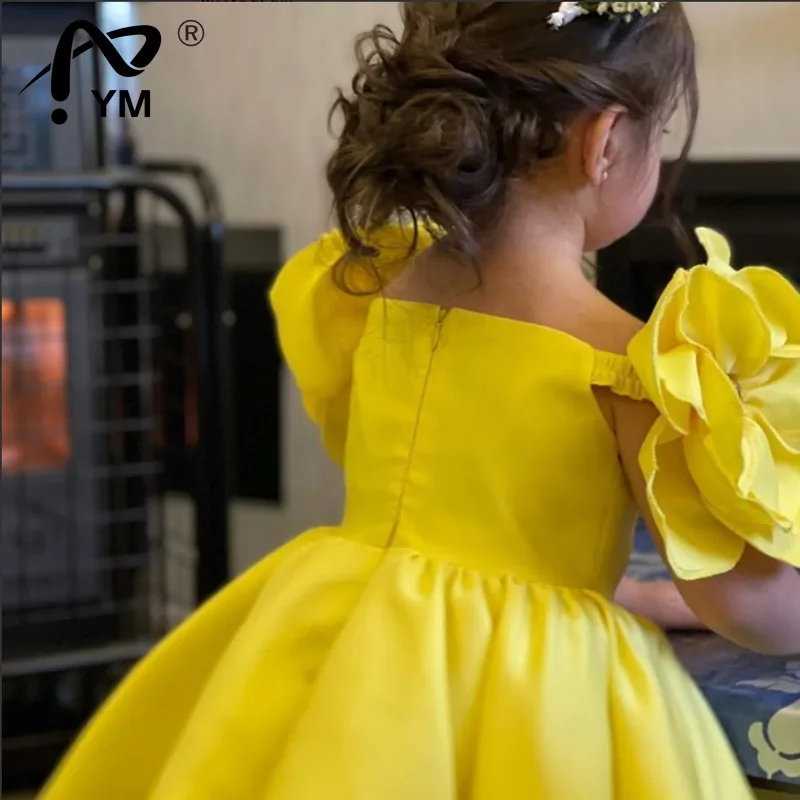 

New Kids Dresses For Girls Evening Party Dress Elegant Girls Princess Dress Flowers Girl Wedding Dress 2022 Summer Children