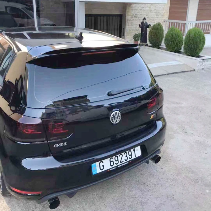 Спойлер для Volkswagen GOLF 6 MK6 GTI 2010-2013 спойлер GOLF 6, высококачественный материал ABS, цвет заднего крыла автомобиля (art.: 3920cedba6aaa) - 3920cedba6aaa