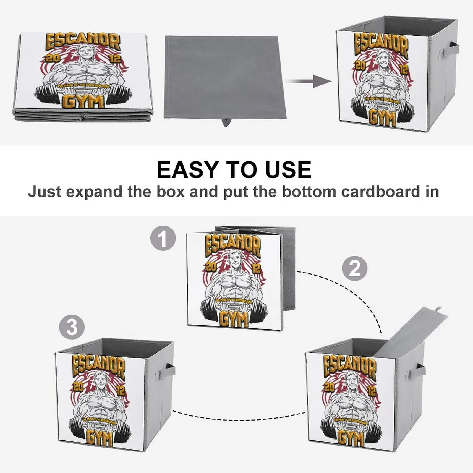 Ящики для хранения Escanor товары спортзала распродажа складная коробка органайзер