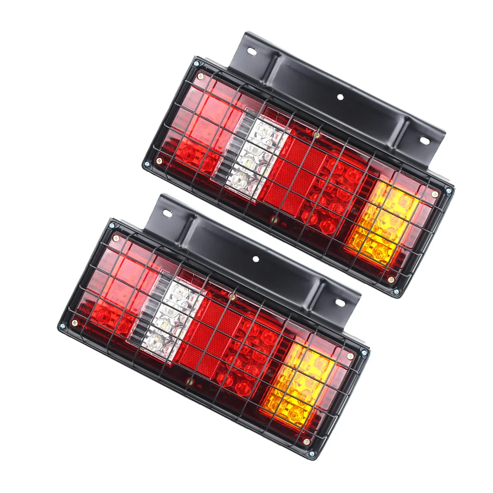 

1 Pair Rear Lamp Practical High Brightness Net Tail Lights for Caravan Trailer