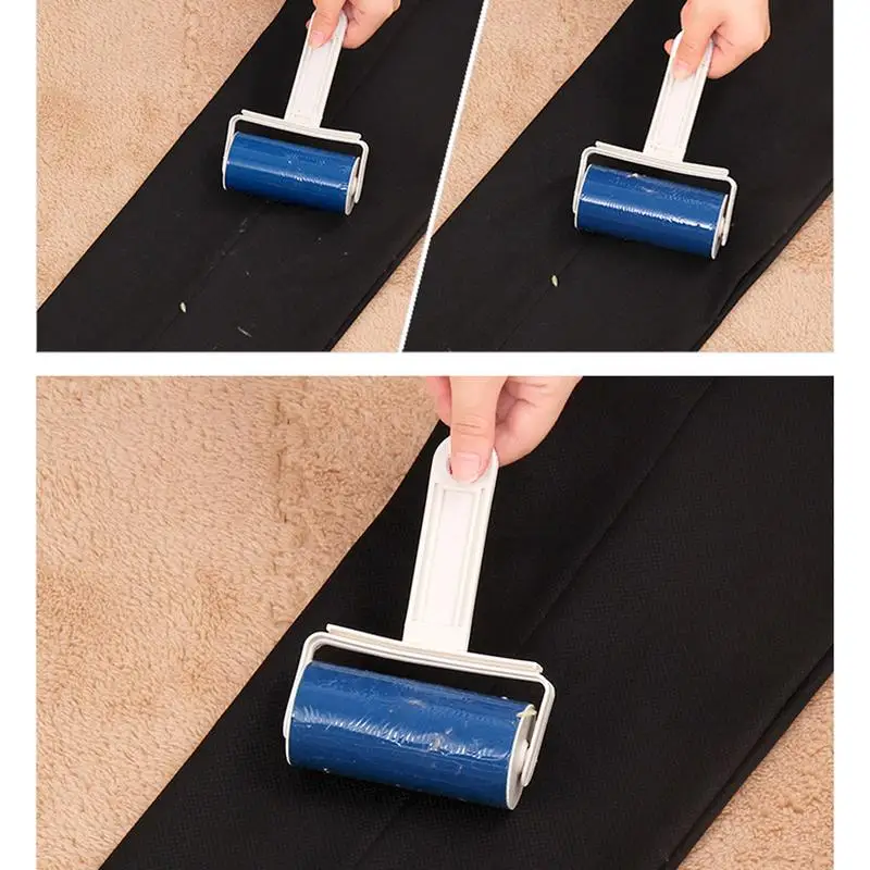 Многоразовый валик для удаления пыли одежды портативный липкий волос моющаяся