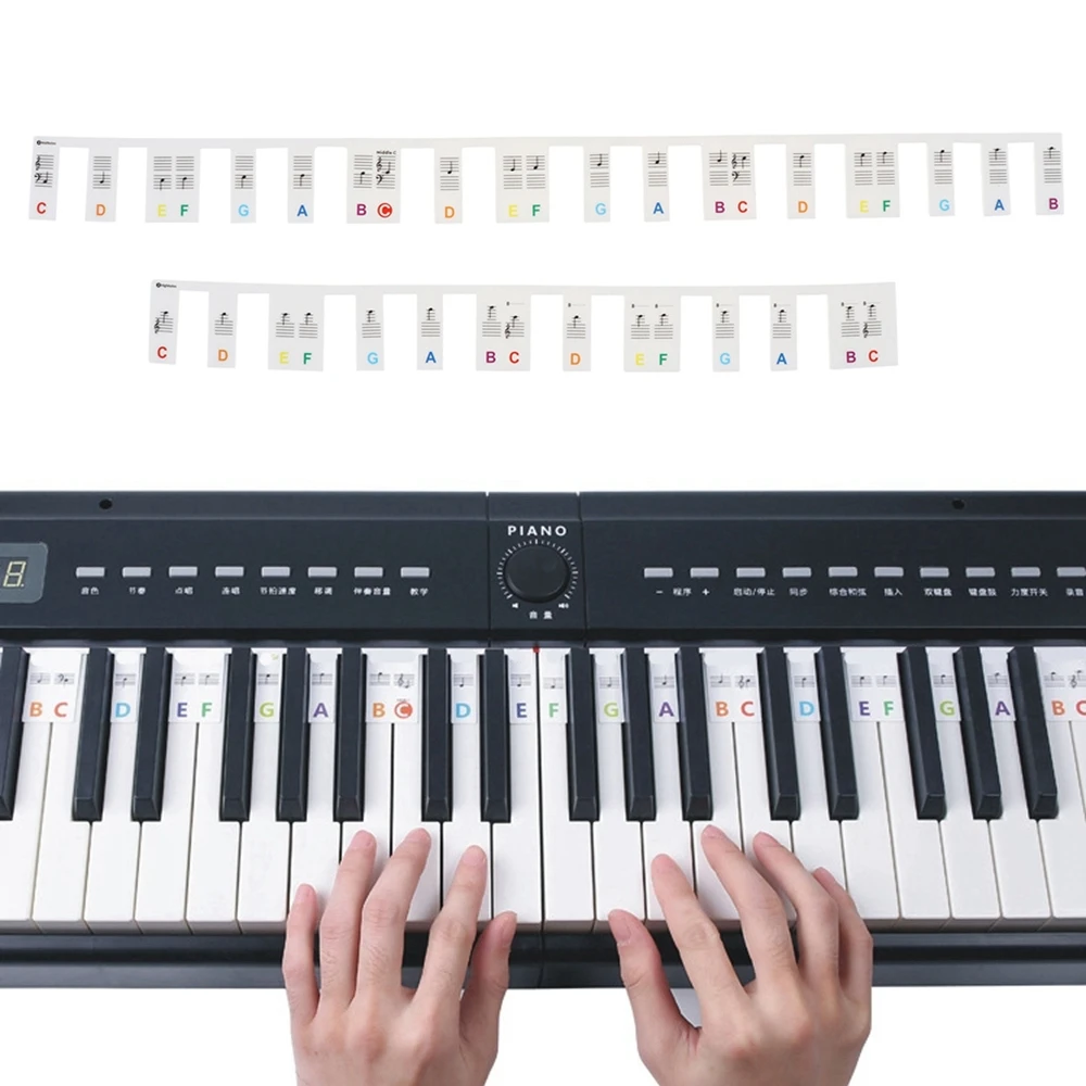 

Диагональ 61 клавиши, зеркальные силиконовые полоски, свободная паста, без клея, многослойный Тип для начинающих/детей с чехлом