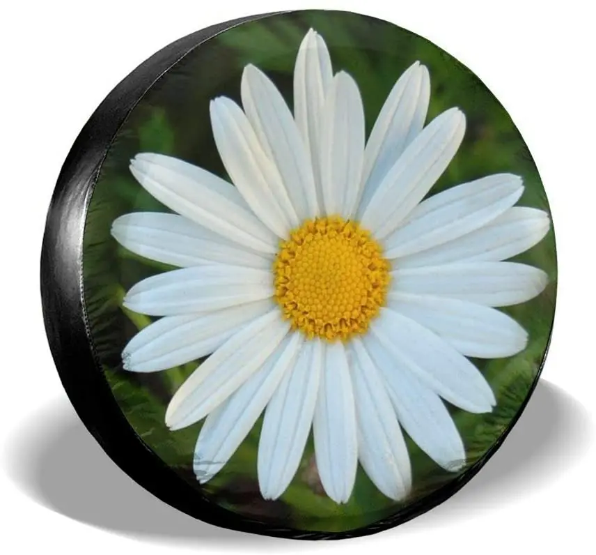 

Daisy Floral Spare Tire Cover Waterproof Dust-Proof UV Sun Wheel Tire Cover Fit for Jeep,Trailer, 16 Inch