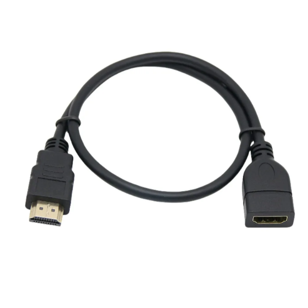 Фото HDMI-совместимый удлинительный кабель 2.0 (штекер-гнездо) 4K@60Hz Ultra HD 3D 1080P с Ethernet, позолоченный разъем, полностью медный сердечник №2