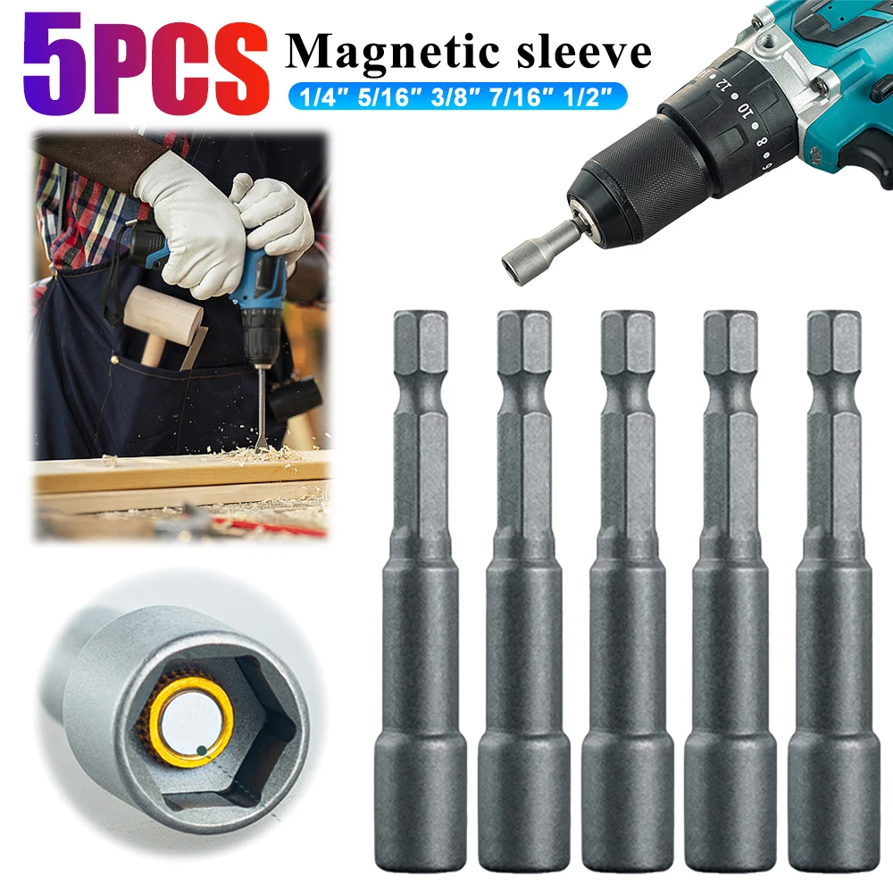 5 шт. магнитные головки для дрели 65 мм