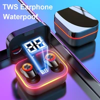 tws bluetooth earphone wireless 5 1 headphone with microphone 9d stereo gaming sport waterproof earbuds headsets touch control