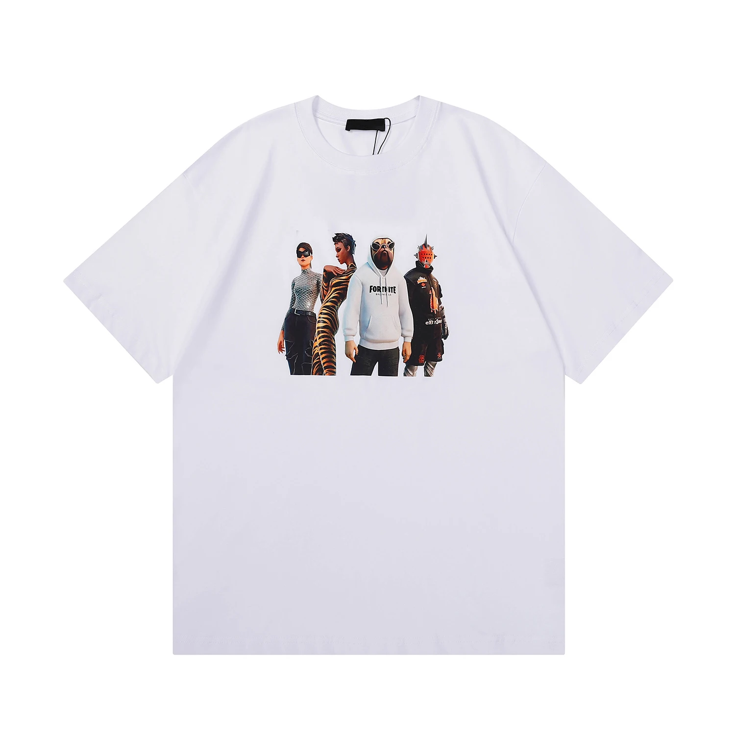 

2022 Spring And Summer New Fashion Round Neck Letter Printed T-shirt Loose All-Match Men Women Short-Sleeved Tops