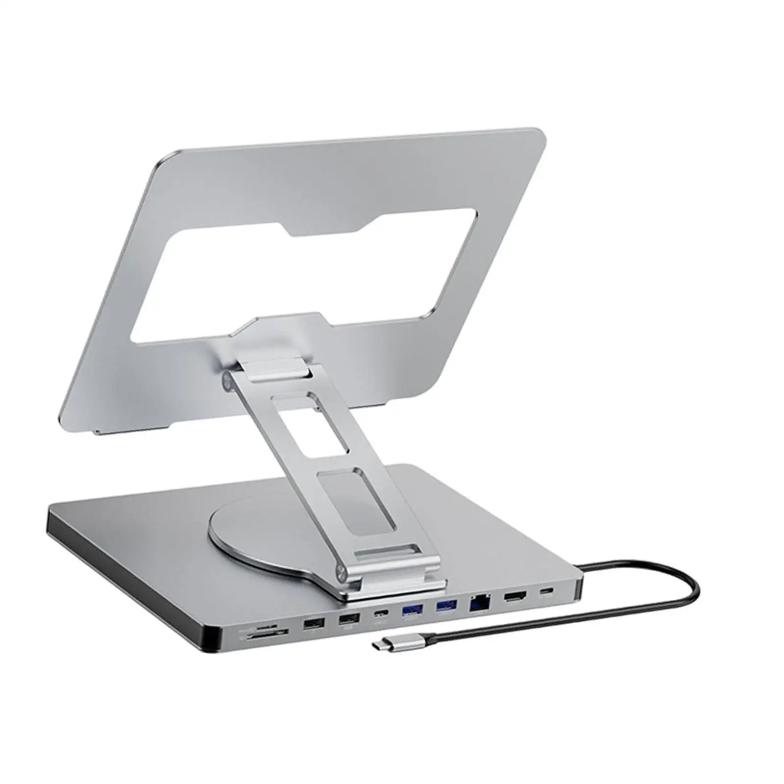 Docking Station 4K60Hz Multifunctional Bracket Accessories 10 Ports Expansion Dock for Office Phone Home Electronic Equipment