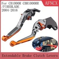 motorcycle accessories adjustable extendable brake clutch lever handle for honda cb1000r 2008 2016 cbr1000rrfireblade 2004 2007
